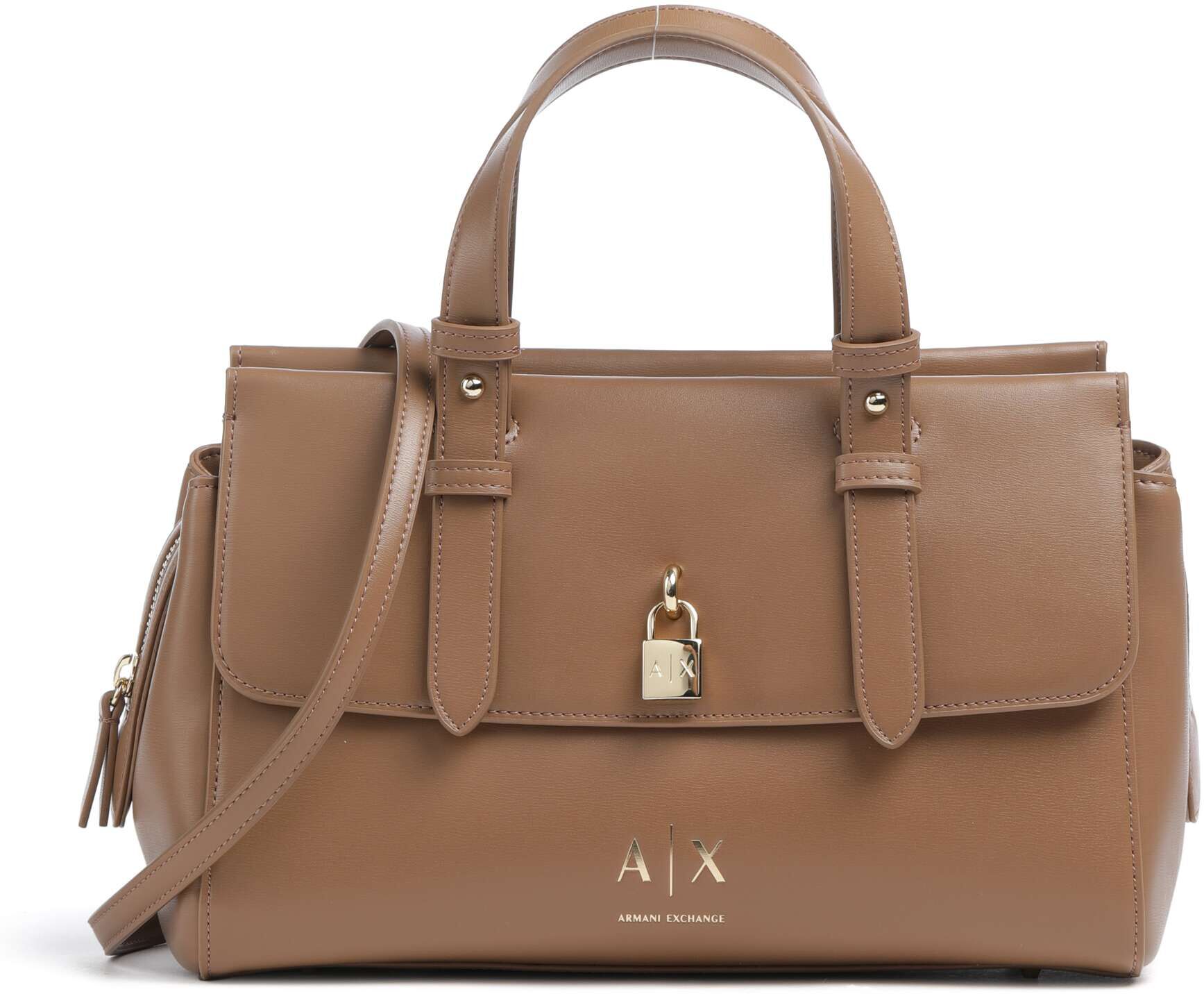 Armani Exchange Taylor M Handtasche aus Leder, braun