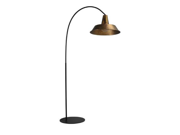 Retro vloerlamp Industria 186 zwart met bronsbruin Masterlight - 1547-05-10-10