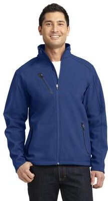 Port Authority J324 Welded Soft Shell Jacket in Estate Blue size Medium   Fleece