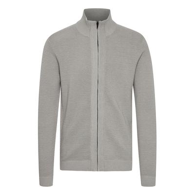 Strickjacke SOLID "Strickjacke SDValencia", Herren, Gr. 3XL, grau (light grau melange), Obermaterial: 100% Baumwolle CO., Strickjacken Strickjacke