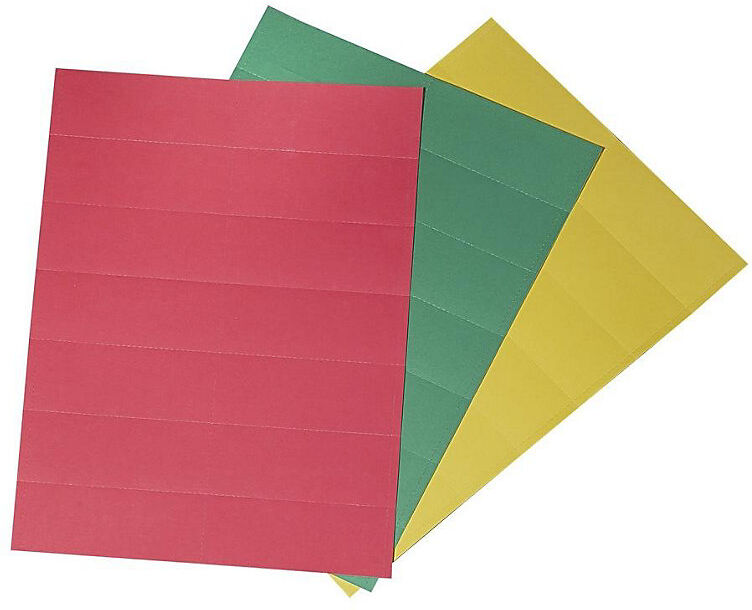 Kanban-Beschriftungsschilder, VE 126 Stk, farbig sortiert EICHNER