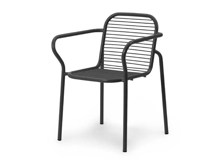 Normann Copenhagen - Vig Outdoor Armlehnstuhl, schwarz