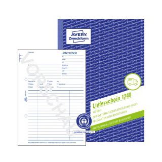 AVERY Zweckform Lieferschein Formularbuch 1240