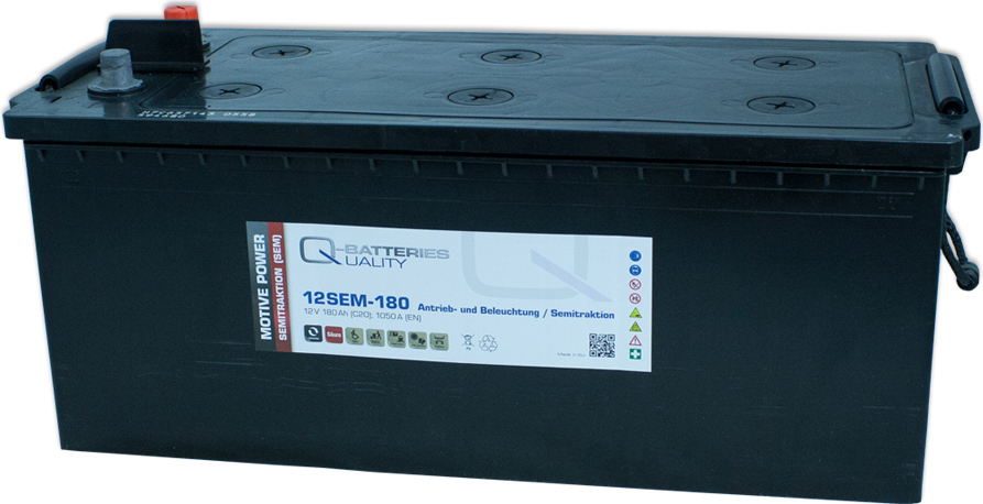 Q-Batteries 12SEM-180 12V 180Ah Semitraktionsbatterie
