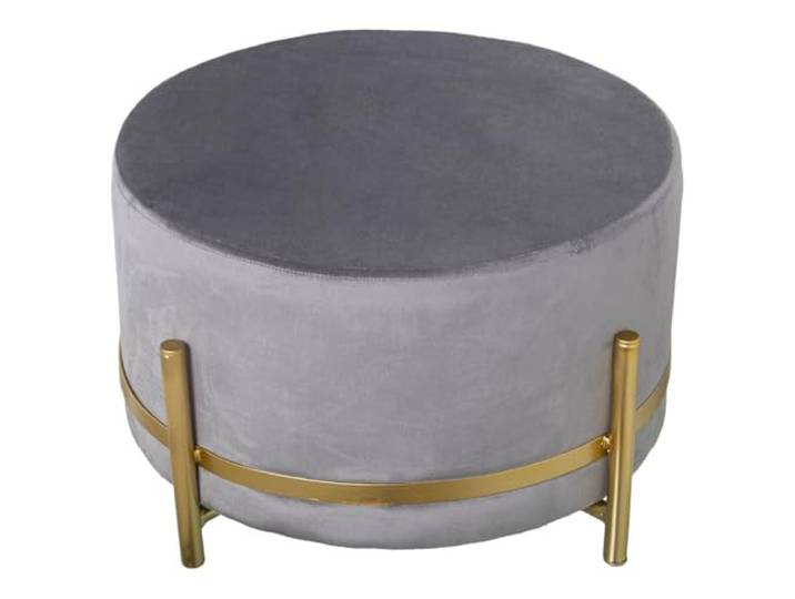 Alexandra House Living Sitzsack, Grau, Samt, Holz, 50 x 30 x 50 cm