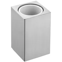 Cosmic Metric Zahnbürstenhalter Wand Metric Inox 8x7x11cm, Edelstahl Satinierd, 387001021 WJP038A7001021