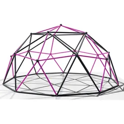 Klettergerüst 305x305x155cm DomeClimber Kinder Kletterkuppel Geodome 10FT - anthrazit/pink