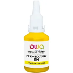 OWA Tinte kompatibel zu EPSON EcoTank 104 YE C13T00P440