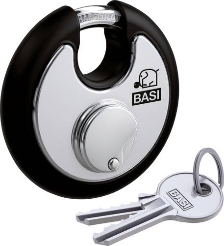 Basi 6100-7021-1SCHW Vorhängeschloss gleichschließend Schwarz