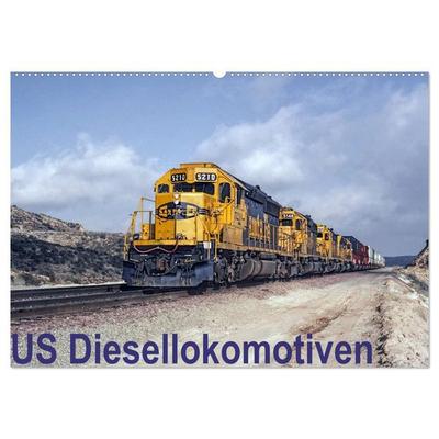 US Diesellokomotiven (Wandkalender 2027 DIN A2 quer), CALVENDO Monatskalender