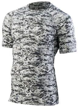 Augusta Sportswear AG2600 Athletic Hyperform Compression Top in White Digital size Large   Polyester Blend 2600