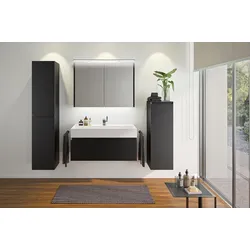 repaBAD Schrank Cube 106 x 35 x 35 cm in Anthrazit Matt