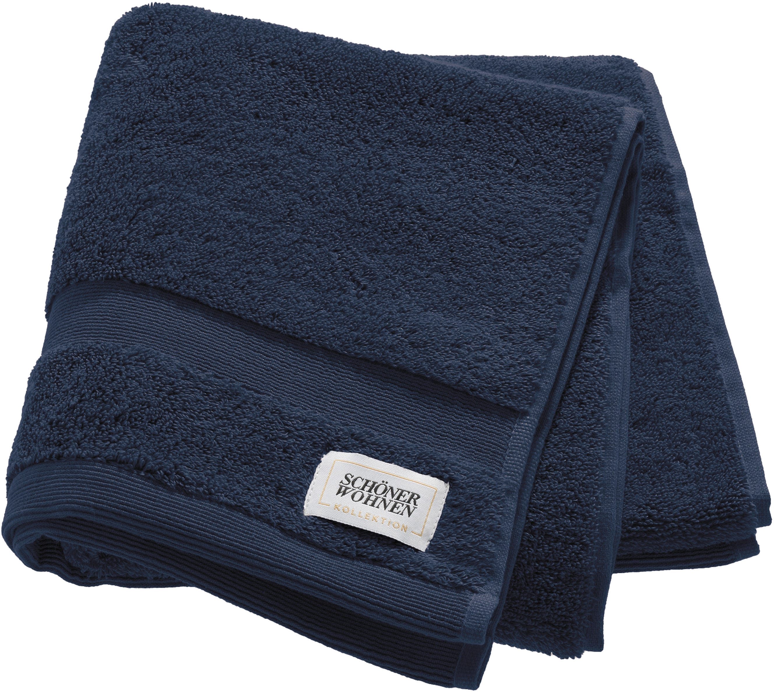 SCHÖNER WOHNEN-Kollektion "Cuddly" schnell trocknende Airtouch-Qualität marine B/L: 30cmx60cm, 2 Stk., Frottier