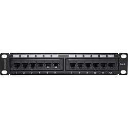 Intellinet 720748 12 Port Netzwerk-Patchpanel 254 mm (10) CAT 6 1 HE Mehrfarbig