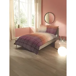 kaeppel Bettwäsche Satin Colorful Checks zimt 155x200 cm + 80x80 cm
