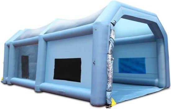 Unyqoos Aufblasbare, tragbare Spritzkabine - mobile Lackierkabine 10×6×4 m, Modell 1100, 950W, 201D Oxford mit Polyurethan& 4 mm PVC, Filtersystem, 2 Ventilatoren