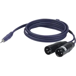 DAP FL46 - stereo mini-jack to 2 XLR/M 3P 6 m