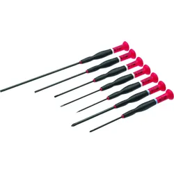 Cimco, Schraubenzieher, Elektronik-Schraubendrehersatz-Sortiment, 7-teilig (Schlitz)