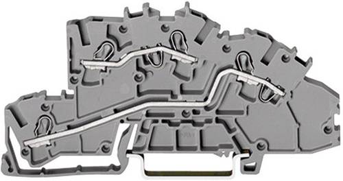 WAGO 2003-7642 Installationsetagenklemme 5.20mm Zugfeder Belegung: L, L Grau