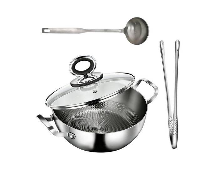 LuxusKollektion Schmorpfanne Titan Schmorpfanne 28cm Doppelgriff