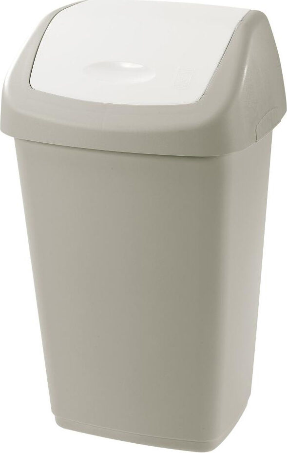 tontarelli 8101386ace Pattumiera Con Coperchio Basculante Aurora Tortora 9 Litri - 8101386ace
