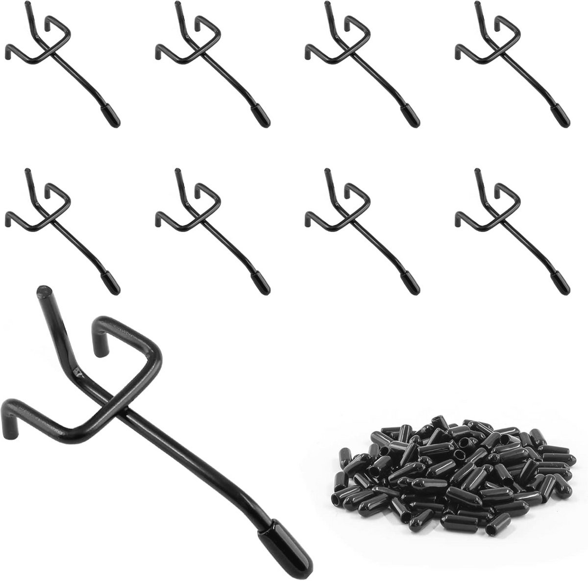 100 stuks Pegboard Haken – 2 Inch RVS Haken voor Ophangen en Opslag