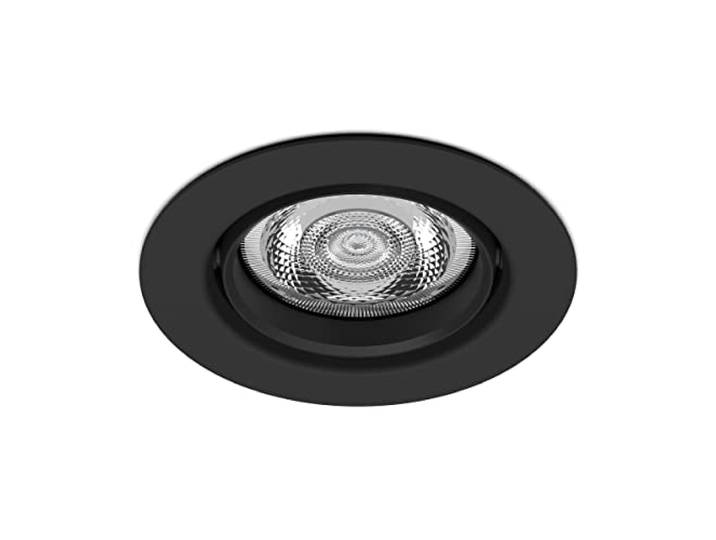 Philips Planet LED-inbouwspot - Zwart - Warmwit licht - 6 W - Dimbaar - Geïntegreerde LED-lamp - Energiezuinig