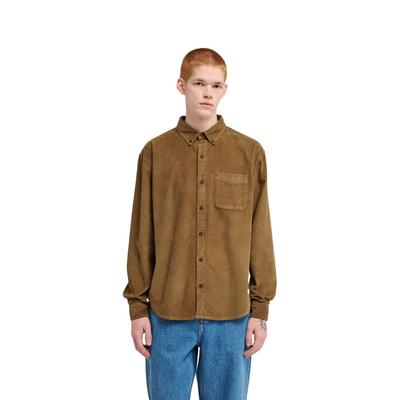 Langarmhemd ELEMENT "Button Down Regular Corduroy", Herren, Gr. M, sepia, Obermaterial: 100% Baumwolle., Hemden