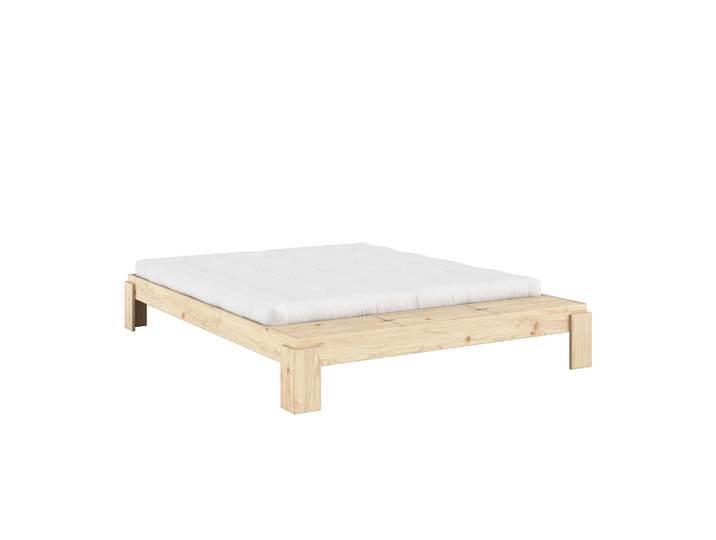 Stauraumbett KARUP DESIGN Layers Bed Bench, Bettgestell mit Aufbewahrungsbank, mehrere Grössen , beige (natur), B:188cm H:36cm L:240cm, Betten, Stauraumbett, inkl. Lattenrost, excl. Matratze, FSC-zertifiziertes Massivholz