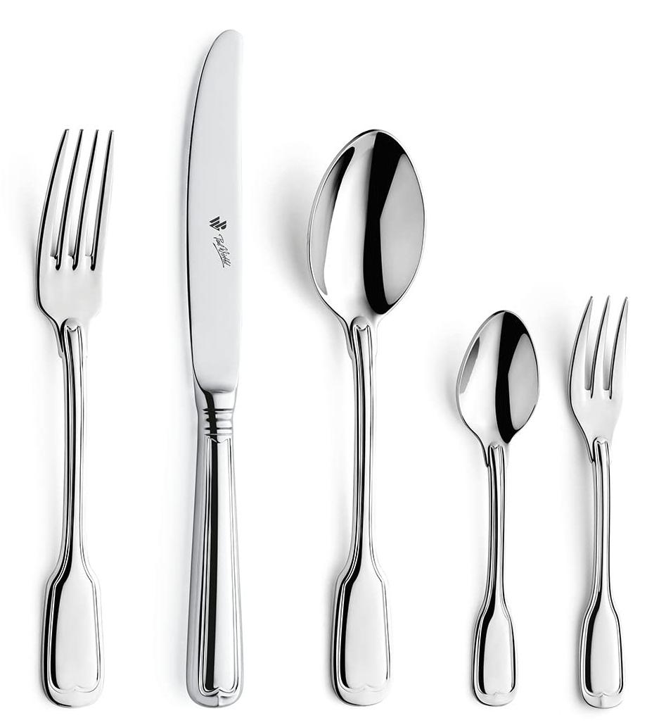 Besteckset 30-teilig, Augsburger Faden, Edelstahl 18/10, spülmaschinengeeignet
