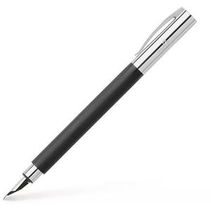 Faber-Castell Füller Ambition, Feder M, Edelharzgehäuse, schwarz