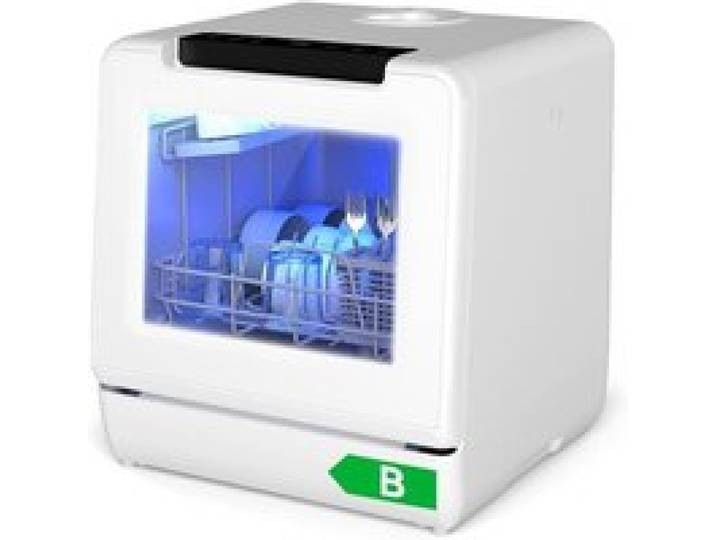 Mini Lave-Vaisselle Pose Libre 6 Programmes Réservoir deau 5L deau Commande tactile Minuterie Séchage 45 cm