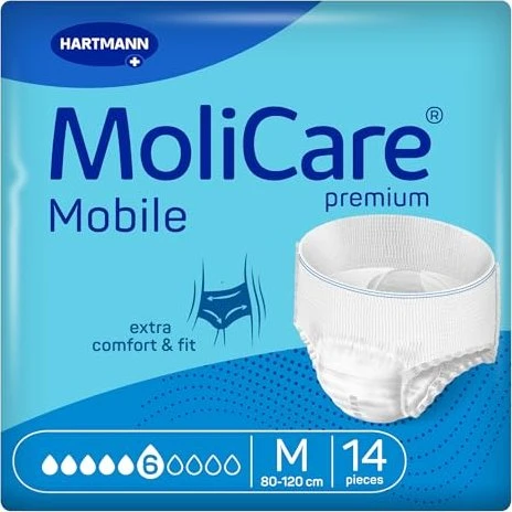Molicare Premium Mobile 6 Tropfen Gr.M 14 St Beutel