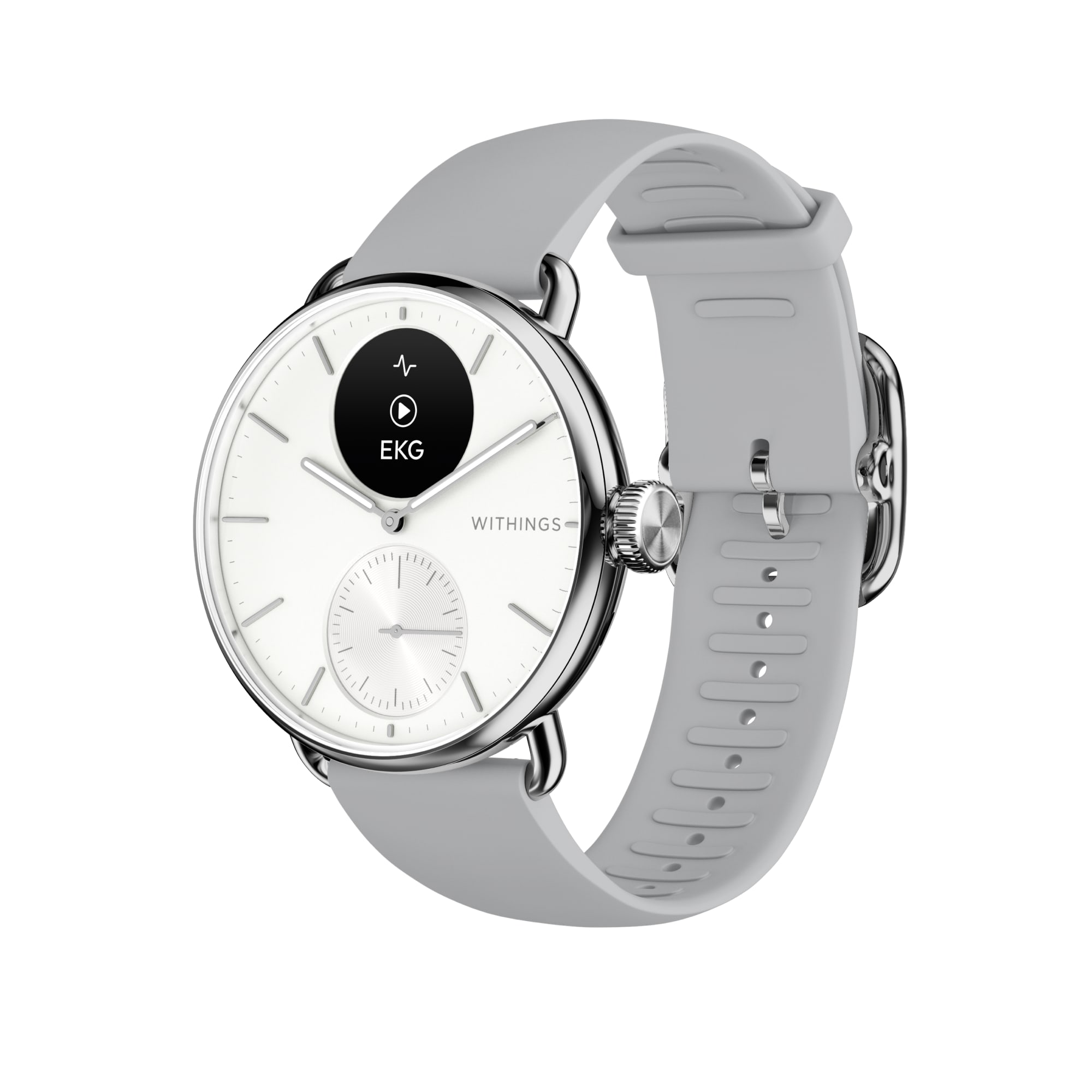 Withings ScanWatch 2 38mm weiß EKG, Blutsauerstoffgehalt, Schlafüberwachung HWA10-MODEL 2-ALL-INT