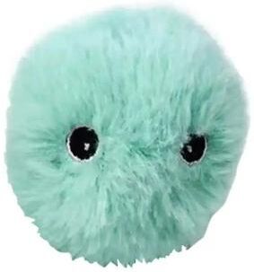Uplift Treasures Interactive Chirping Cat Toy Ball With Animal Sounds plush Ball Blue