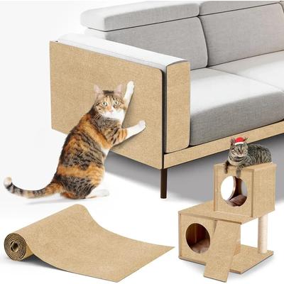 Uplift Picks Self Adhesive Cat Scratch Carpet Sofa Protector For DIY Furniture Scratch Protection khaki 50x300 Cm