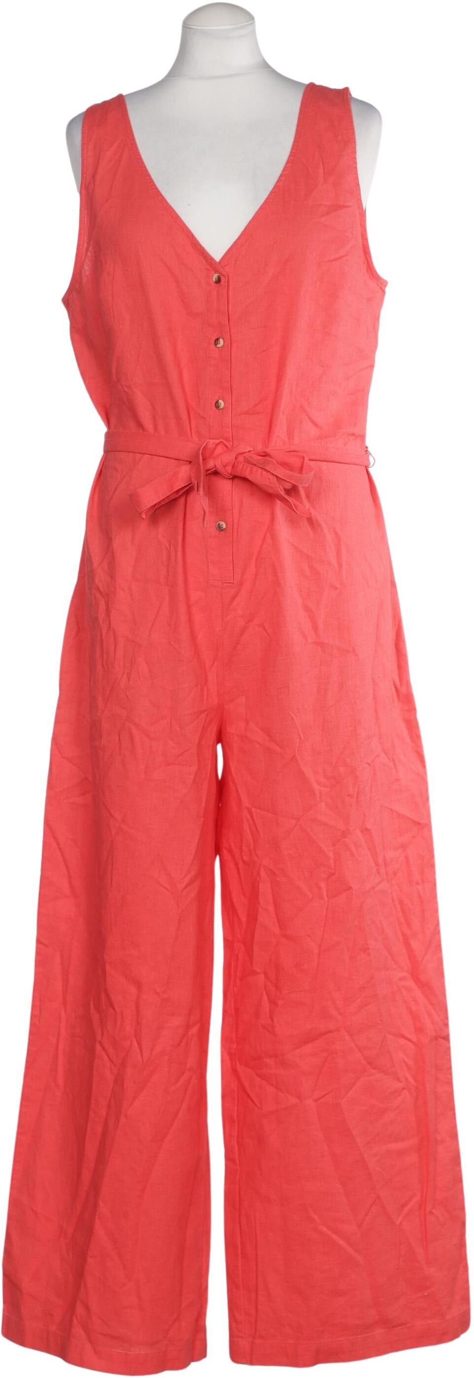 Phase Eight Damen Overall oder Jumpsuit, Rot, Gr. M (UK 12), Leinen / Baumwolle - Second Hand