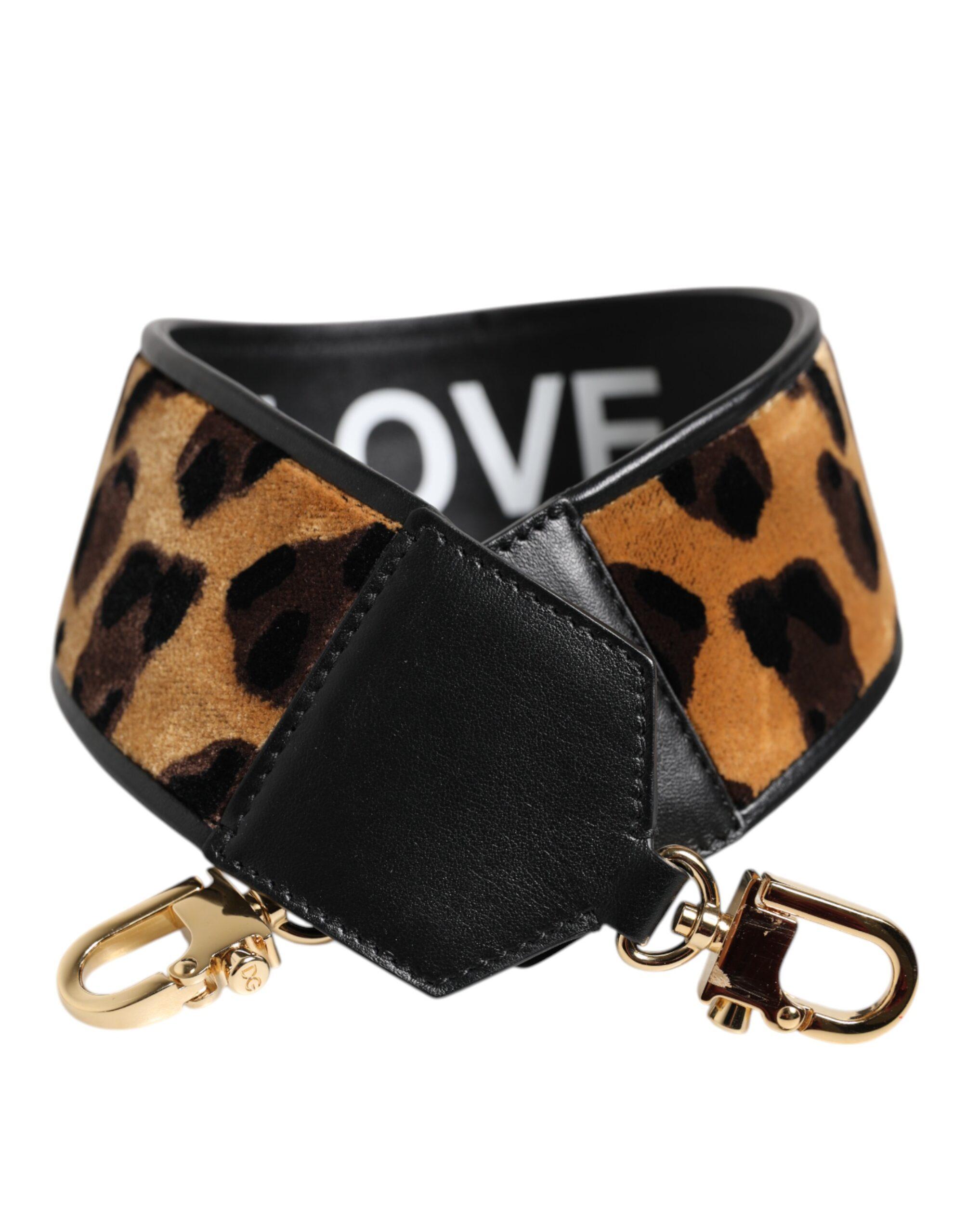 Schwarz Leopardprint Wenden Tasche Schultergurt