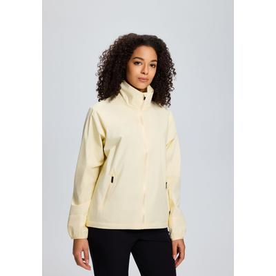 Outdoorjacke DACHSTEIN "Dachstein Jacke Flachau", Damen, Gr. XL, pastelgelb, Stoff, 100% Polyamid, normal, Jacken Outdoorjacke
