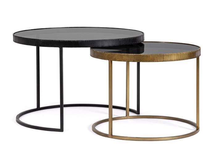 Feeling4Home Couchtisch Yamir 2er-Set aus Metall