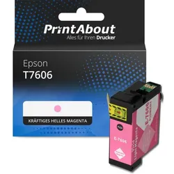 Druckerpatrone kompatibel mit Epson T7606 - Kräftiges helles Magenta