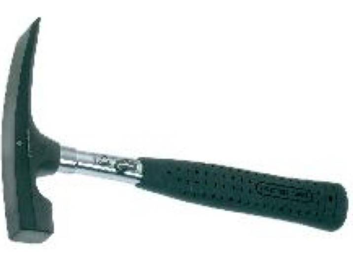 Marteau de maçon\, 570 g\, avec manche en tube d'acier + poignée plastique\, 5235050000