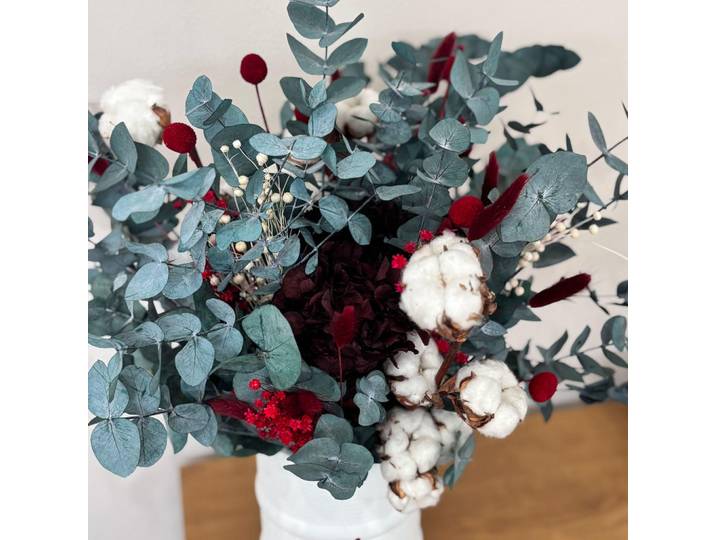Lykke & You Trockenblumen Strauß Jingle Bells, Grün, Naturmaterialen, 60 cm, Dekoration, Blumen & Blumentöpfe