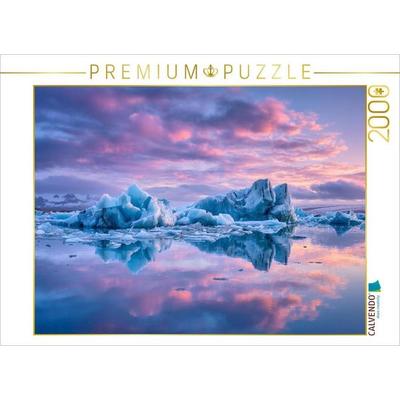 CALVENDO Puzzle Island - Jökulsárlón Gletscherlagune | 2000 Teile Lege-Größe 90x67cm Foto-Puzzle für glückliche Stunden, von , Calvendo Puzzle