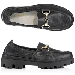 VITAFORM Damen-Slipper Hirschleder Schmucktrense Sohle Finja