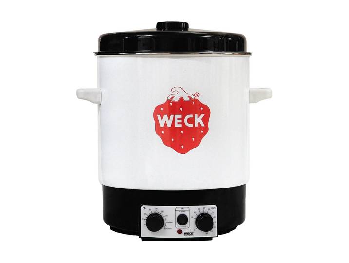 WECK Einkochautomat WAT 15 emailiert 2000W, 29 Liter , weiss (weiß), Einkochautomaten, Einkochautomat