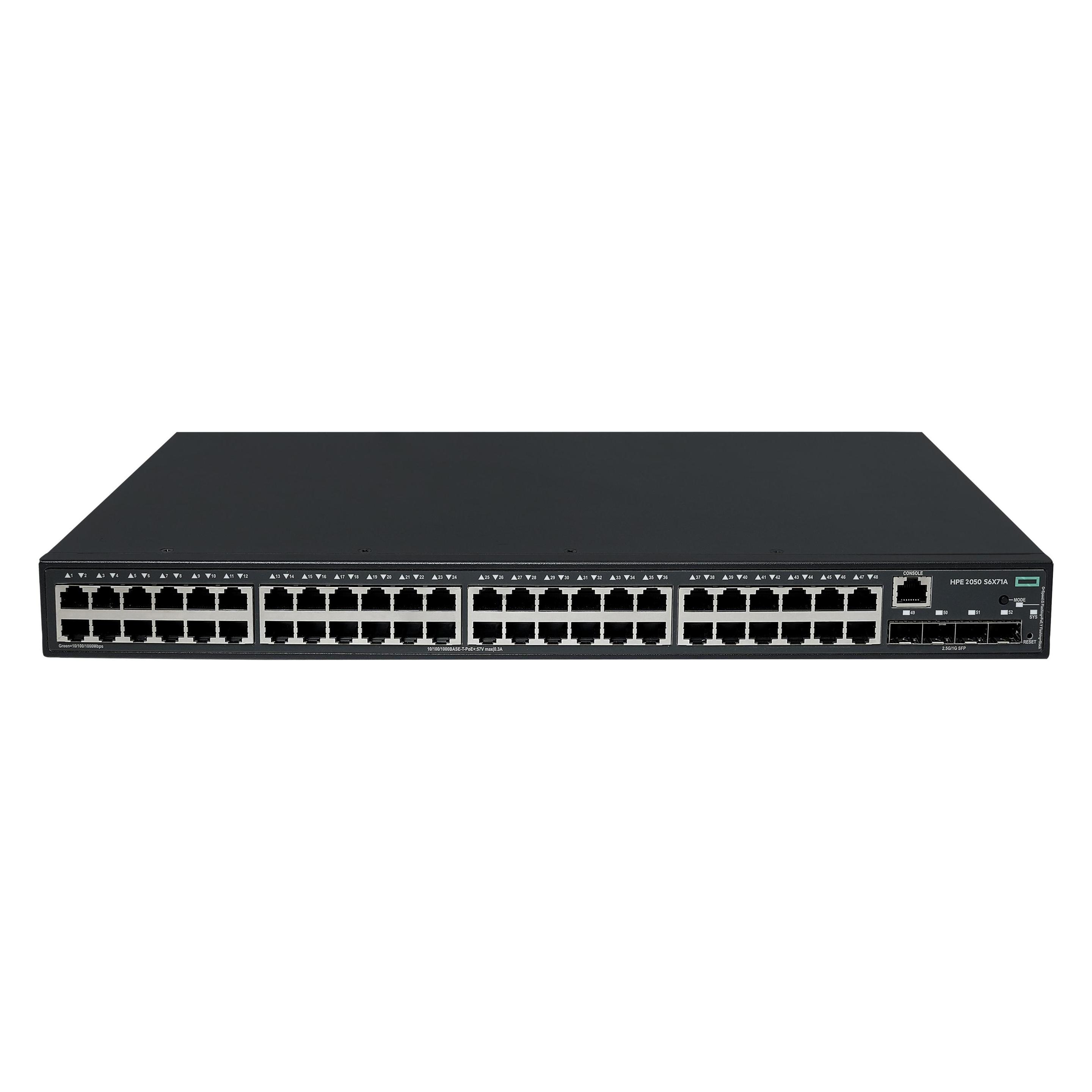 HPE ANW CW 2050 48GT PoE+ 4pSFP 410W Switch (48 Ports) (S6X71A)