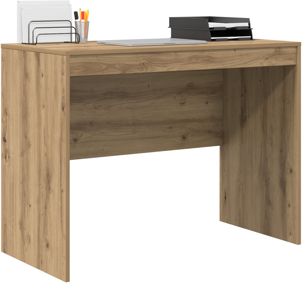 17 Stories Writing Desk Particle Board Artisan Oak 76cm H x 100cm W x 50cm D