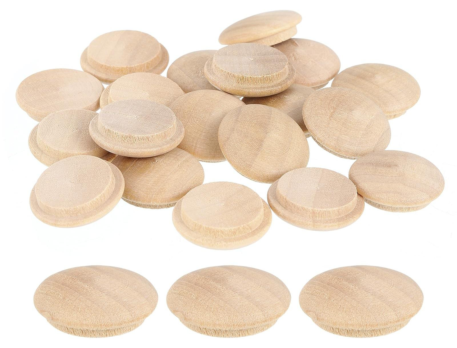 Solidchoice 20 stuks houten stoppen 20mm voor meubelbewerking en decoratie