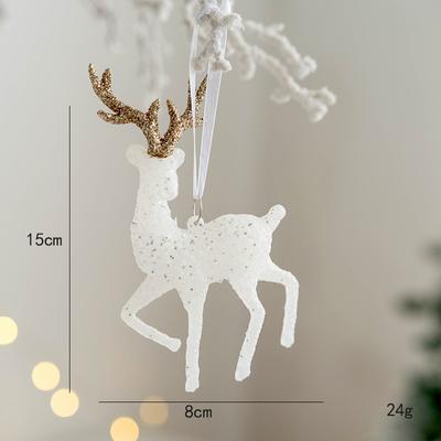 Modern Mode Marketplace Merry Christmas Natal Ornament, Angel Girl Pentacle Pendant, Christmas Tree Hanging Pendant, Deer Christmas Decoration style 14